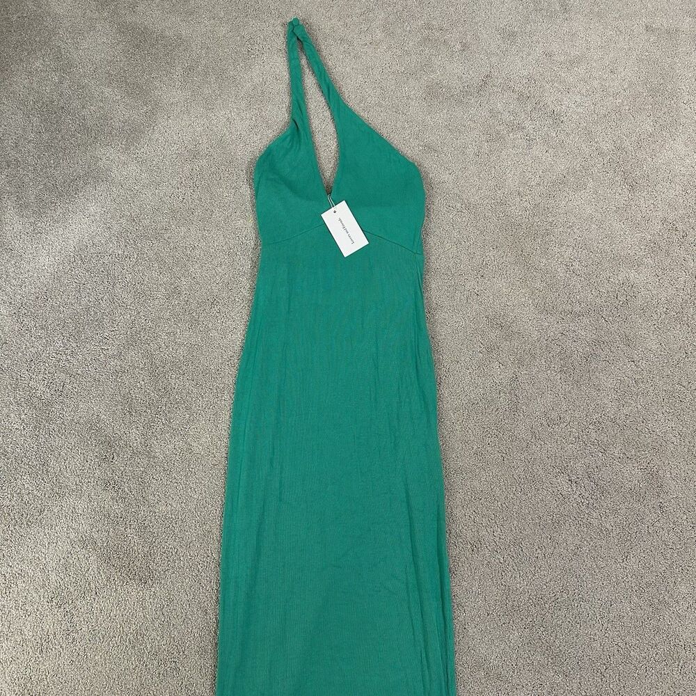 NEW Lovers And Friends Emerald Green Halter Maxi Dress Women Small NWT